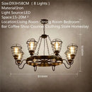 Axyaa Vintage Chandelier Restaurant Personalized Clothing Private Rooms Industrial Living Room Lighting