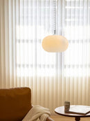 Axyaa White Glass LED Pendant Chandelier for Bedroom, Bar, Restaurant
