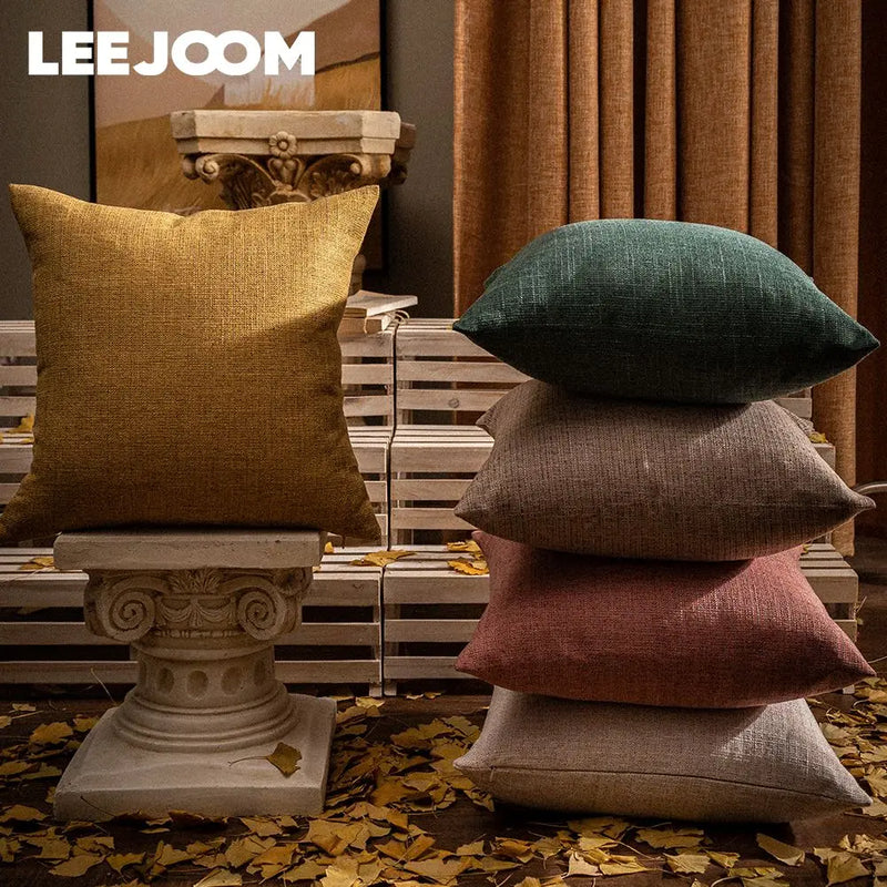 Axyaa Warm Autumn Winter Solid Pillow Covers 45x45cm - 1PC
