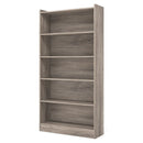 Axyaa 5-Layer White Modern Bookcase Storage Organizer Shelf