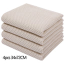 Axyaa Waffle Weave Kitchen Towel Set Absorbent Quick Dry Dishcloth Wash Cloth