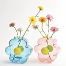 Axyaa Glass Hydroponic Flower Vase - Transparent Table Decor