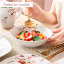 Axya 20-Piece Ceramic Dinnerware Set for 4/8 Person with Tableware and Egg Cups