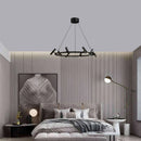 Axyaa Nordic LED Chandelier Metal Light for Dining Living Room Kitchen, Adjustable Height