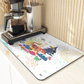 Axyaa Monkey Pattern Diatomaceous Earth Coasters: Stylish Cup Placemats & Coaster Set