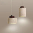 Axyaa Vintage Industrial LED Pendant Light Yellow Travertine Hanglamp