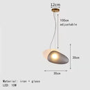 Axyaa Nordic Glass Chandelier LED Pendant Lamp for Home Decor