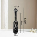 Axyaa Amber Glass Vase for Table Floral Arrangement and Room Decor