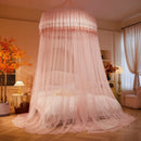 Axyaa Summer Round Top Mosquito Net for Princess Bed