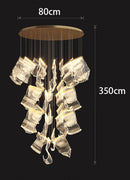 Axyaa Modern LED Pendant Chandeliers for Living Room Staircase Indoor Lighting