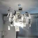 Axyaa French Style Zettel Paper Chandelier LED Pendant Light for Dining Living Bedroom
