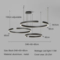 Axyaa Modern LED Semicircle Chandelier for Living Room Home Lighting Fixtures