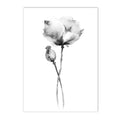 Axyaa Abstract Floral Canvas Wall Art - Nordic Style Flower Print for Living Room