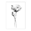 Axyaa Abstract Floral Canvas Wall Art - Nordic Style Flower Print for Living Room