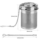 Axyaa Stainless Steel Tea Infuser with Cover: High-Quality Reusable Filter for Teaware