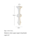 Axyaa Japanese Cotton Paper Pendant Lamp Wabi Sabi Chandelier with E27 Bulb