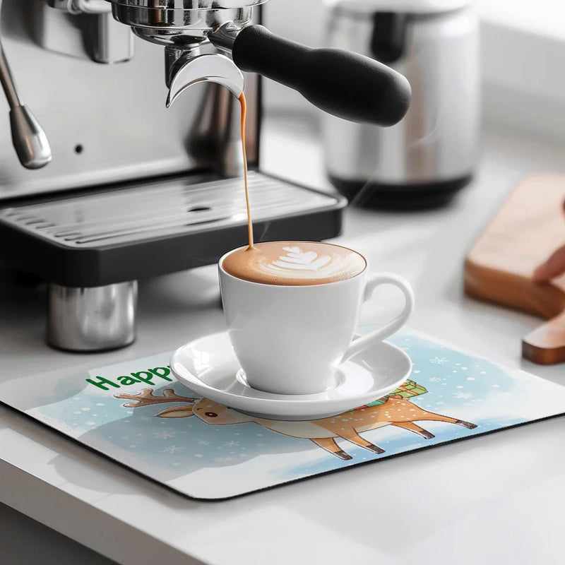 Axyaa Absorbent Rubber Backed Dish Drying Mat