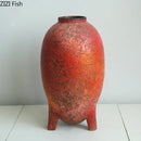 Axyaa Pomegranate Texture Ceramic Vase Modern Plant Pot Floral Room Decor