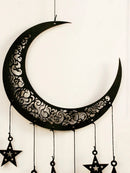 Axyaa Wooden Moon and Star Lantern - Ramadan & Eid Festival Decor, Islamic Gift