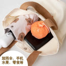 Axyaa Canvas Lunch Bag: New Fashion Student Bento Box Carry Bucket Bag