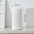Axyaa White Flower Vase Modern Home Decor Dining Table Ornaments