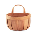 Axyaa Hand-woven Wood Kitchen Storage Basket with Handle