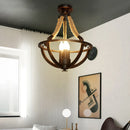 Axyaa Birds Cage Rustic Industrial Ceiling Light for Living room Bedroom Bar Shop
