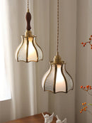Modern Luxury Axyaa Brass & Glass LED Chandelier for Home Restaurant Living Room