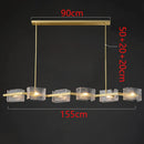 Axyaa Glass Pendant Light: Modern Home Decor Chandeliers for Living & Dining Rooms