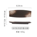 Axyaa Sushi Plate Set Ceramic Tableware BBQ Dim Sum Creative Strip Dish