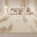 Axyaa French Cream Waterproof Carpet - Soft Fluffy Area Rug for Bedroom and Living Room