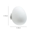 Axyaa Glass Egg Wall Lamp: Italian Luxury Ceiling Light for Living Room, Dining Room, Bedroom