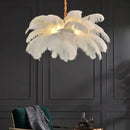 Axyaa Nordic Feather LED Pendant Lamp - Elegant Home Decor Lighting