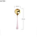 Axyaa Stainless Steel Dessert Soup Spoon Set - Restaurant Quality Kitchen Tools