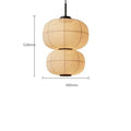 Axyaa Vintage Fabric Lantern Pendant Lights for Home Dining Room