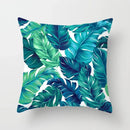 Axyaa Green Heart Leaf Pattern Pillowcase - Home Decor Pillow Case