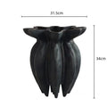 Axyaa Abstract Black Jellyfish Flower Vase Handicraft Home Decor Accessory