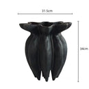 Axyaa Abstract Black Jellyfish Flower Vase Handicraft Home Decor Accessory