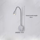 Axyaa LED Adjustable Angle Wall Lamp for Bedroom Study and Living Room Lighting