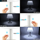 Axyaa Solar Table White Night Light LED Lamp for Home Garden Outdoor Indoor Lighting