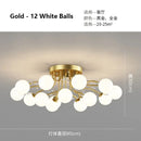 Axyaa Starry Glass Ball Ceiling Chandelier - Modern Home Indoor Decor