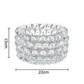 Axyaa Transparent Glass Vase Modern Desk Decoration For Flowers Arrangement