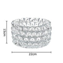 Axyaa Transparent Glass Vase Modern Desk Decoration For Flowers Arrangement