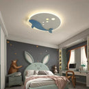 Axyaa Kid's Room Ceiling Light - Whale & Rocket Design