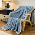 Axyaa Double Layer Milk Velvet Blanket: Warmth and Style for Bed or Sofa