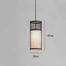 Axyaa Bamboo Weave Pendant Lamp for Traditional Chinese Zen Tea Room