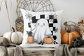 Axyaa Halloween Ghost Bow Pumpkin Pattern Cushion Cover for Sofa Bedroom Car