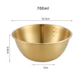 Axyaa Stainless Steel Salad Bowl with Scale - Kitchen Tableware Bowl