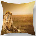 Axyaa African Lion Digital Print Pillowcase Decorative Cover