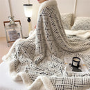 Axyaa Plush Fleece Throw Blanket for Sofa Bed - Warm Double Layer Plaid Blanket